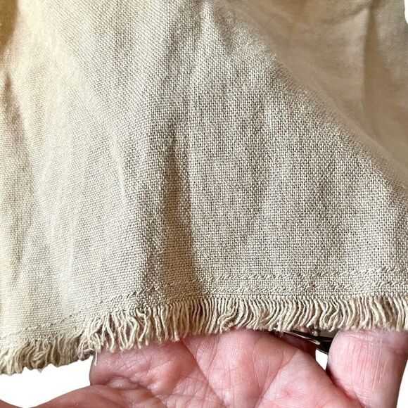 Time and Tru Shorts XXL Brown Linen Blend Elastic Drawstring Waist Side Pockets - Picture 5 of 10